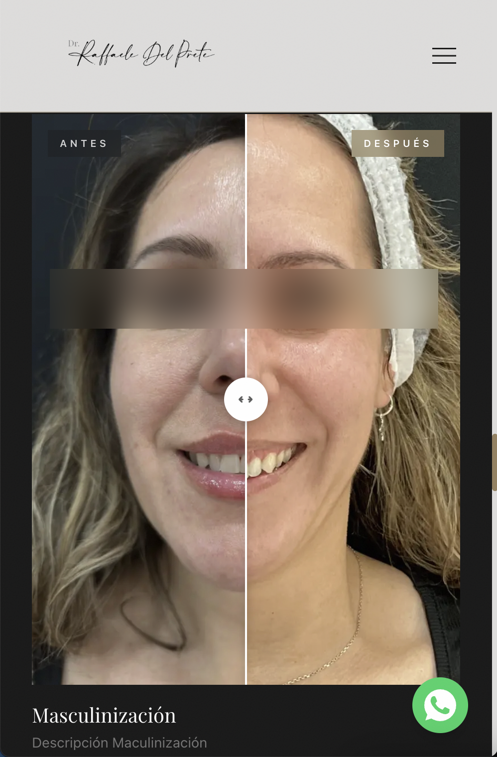 Dr. Del Prete — resultados mobile